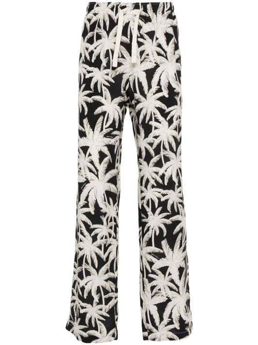 Allover logo loose fit trousers