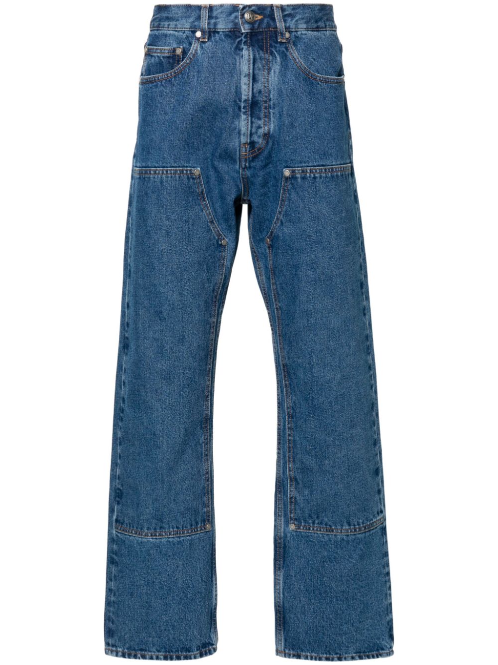 Monogram denim jeans