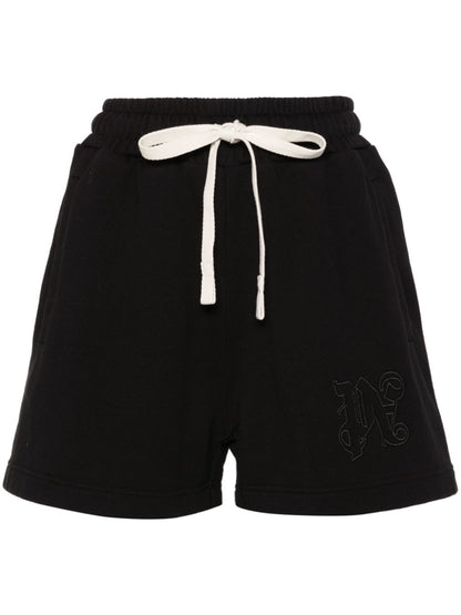 Logo cotton shorts