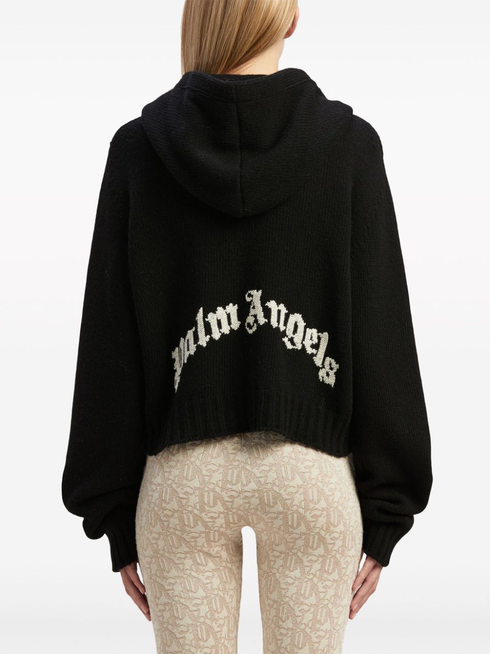 Logo wool blend hoodie