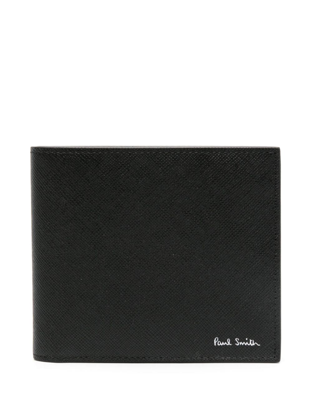 Logo leather wallet