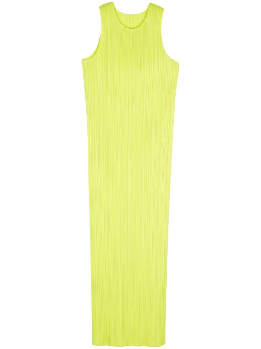 Pleated long dress