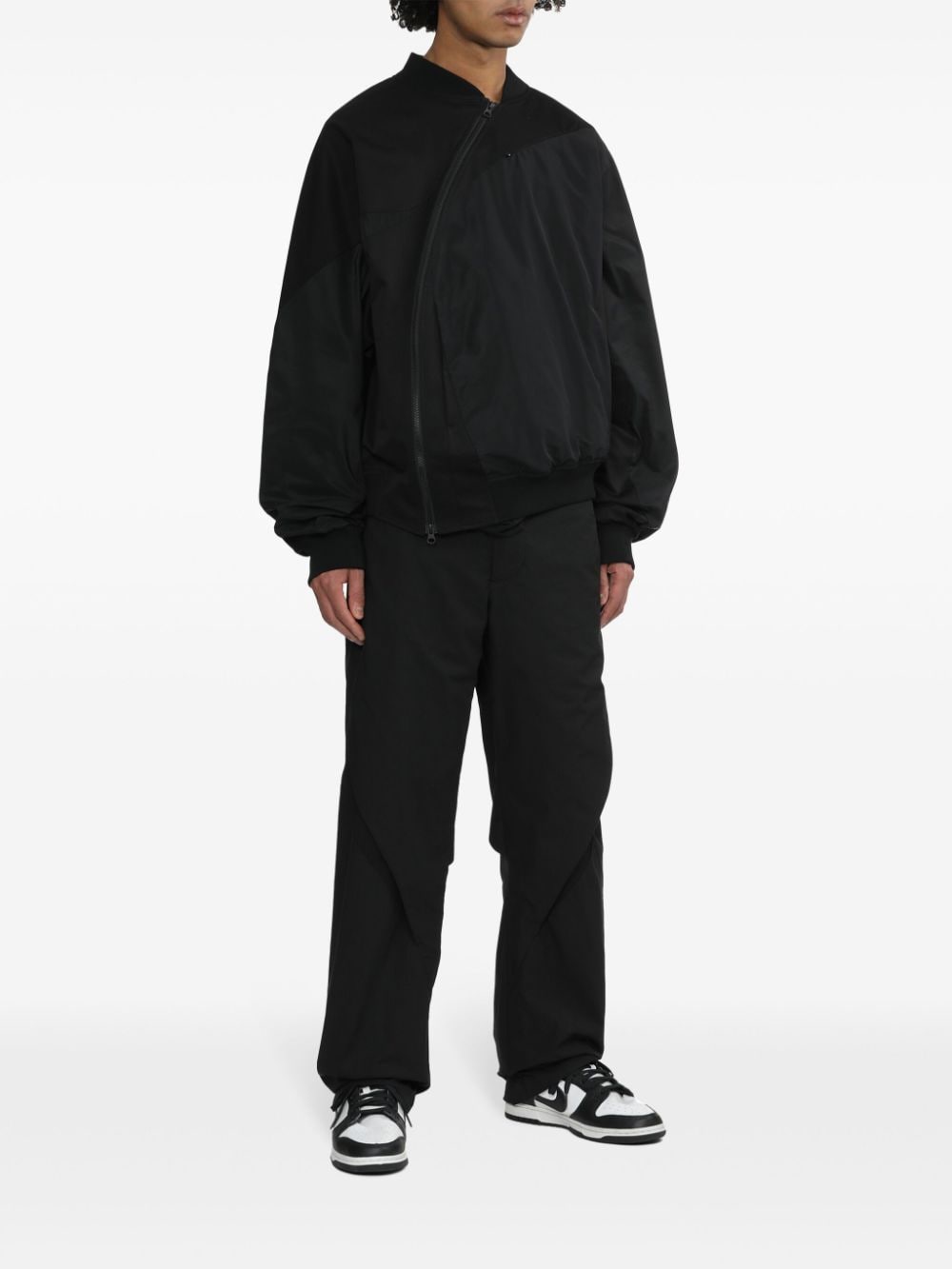 Cotton blend trousers