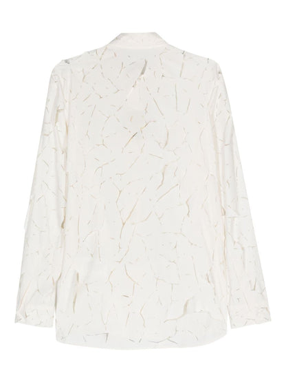 Cut-out detail nylon shirt