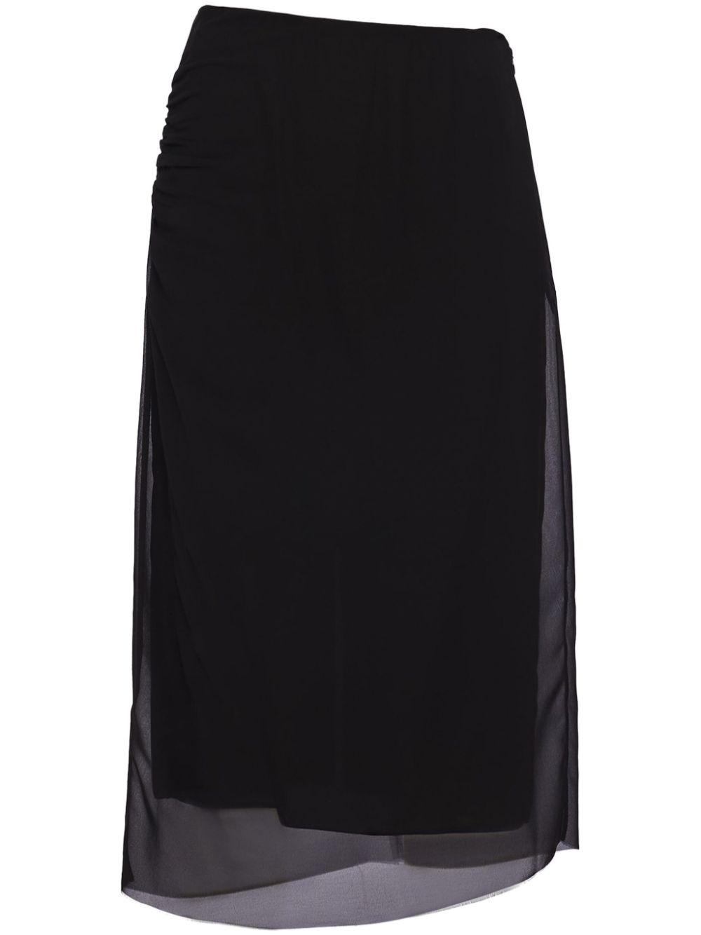 Georgette midi skirt