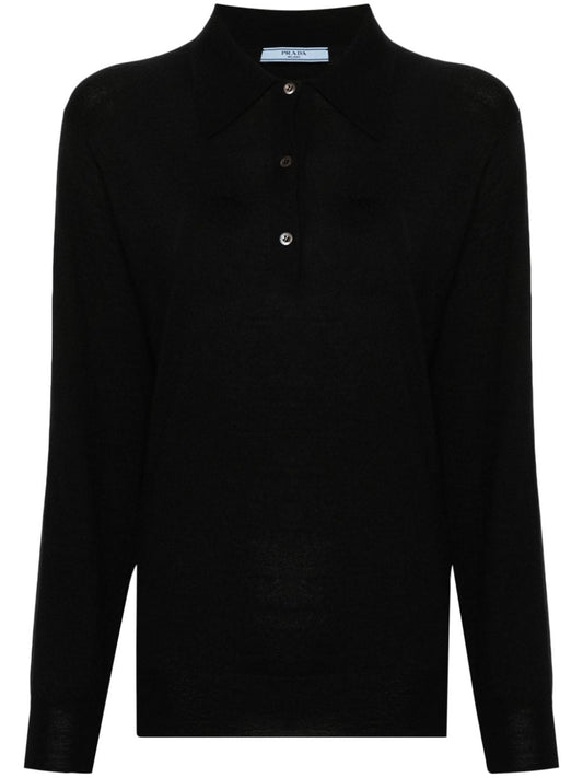 Cashmere polo shirt