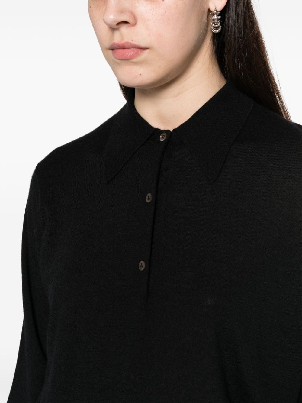 Cashmere polo shirt