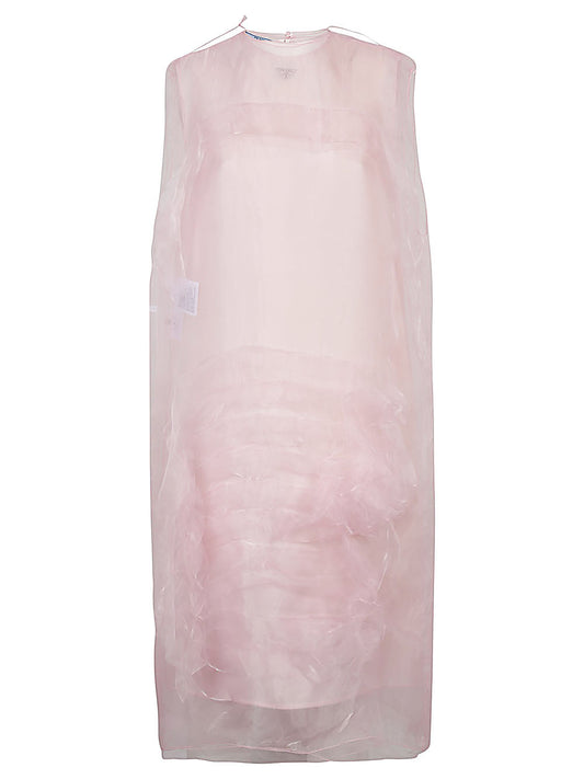 Voile tec mini dress