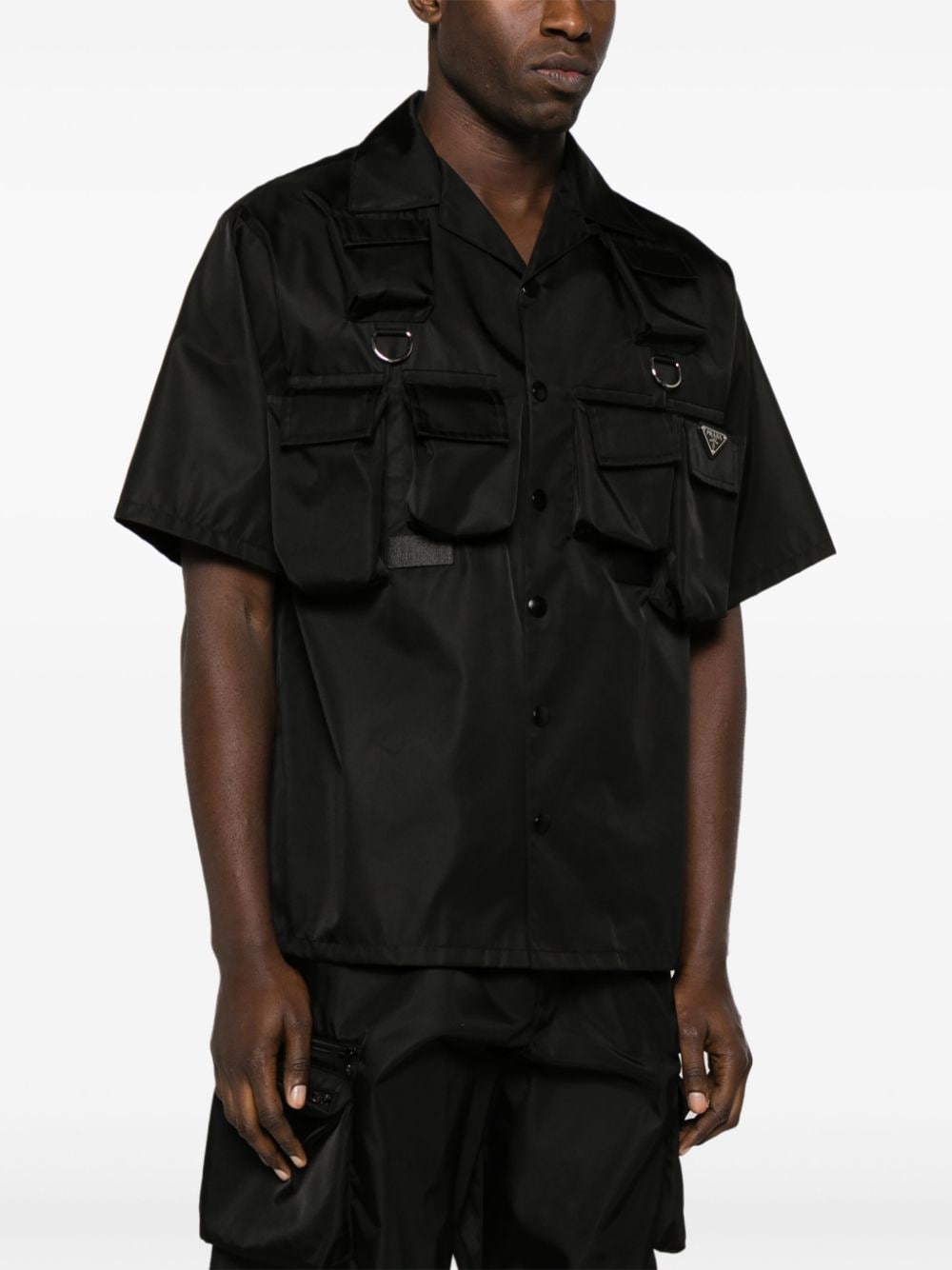 Re-nylon short sleeves shirt