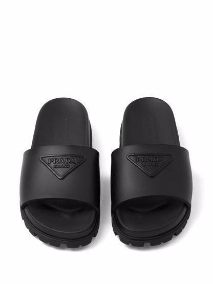 Rubber slider sandals