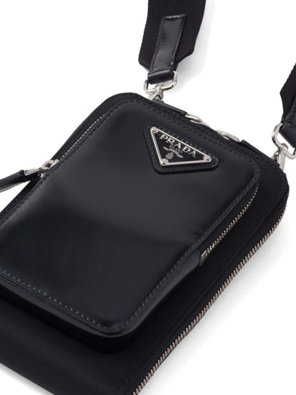 Logo leather phone holder