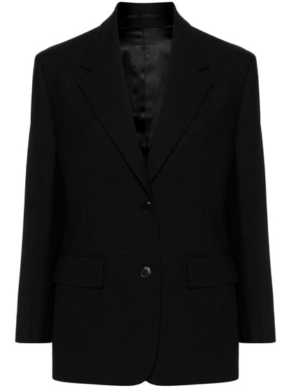 Wool single-breasted jacket