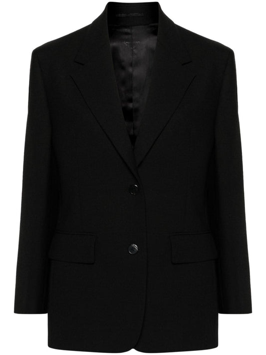 Wool single-breasted jacket