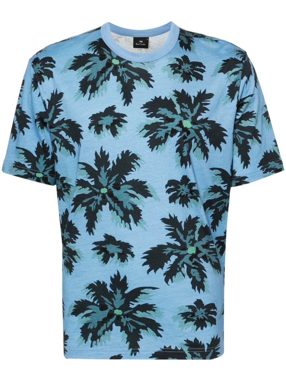 Palmera print cotton t-shirt