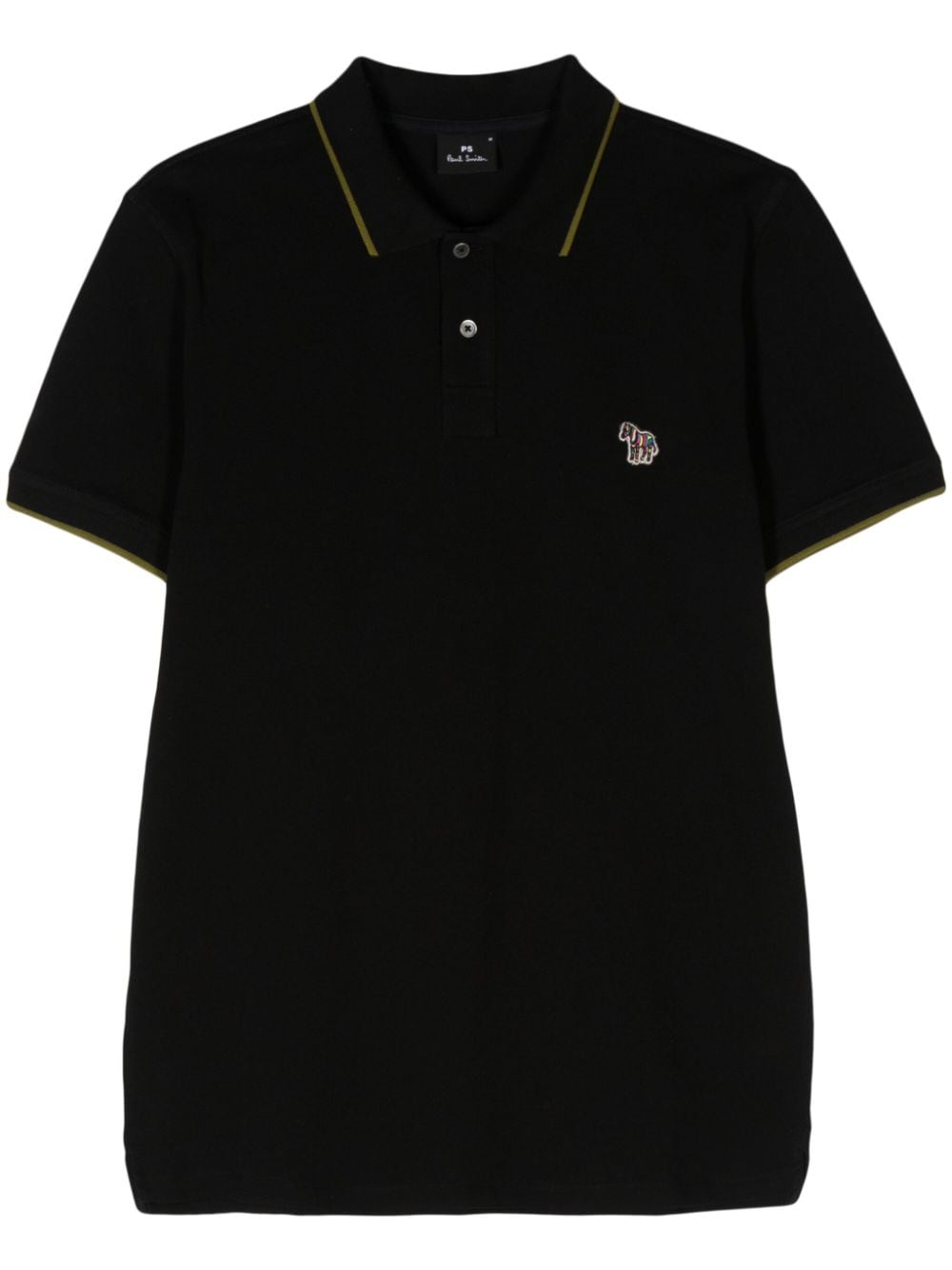 Zebra logo cotton polo shirt