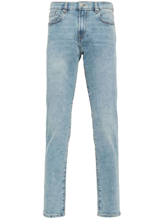 Tapered fit denim jeans