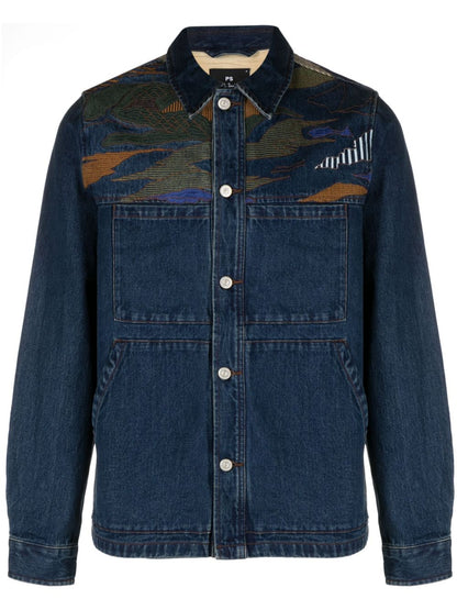 Printed denim jacket