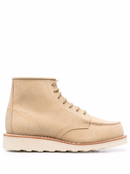 Classic moc leather ankle boots