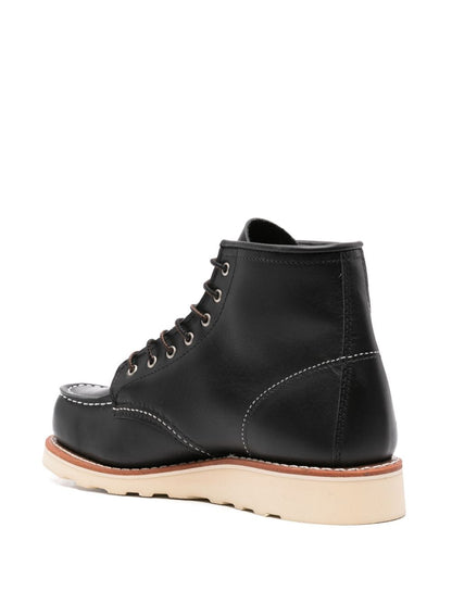 Classic moc leather ankle boots