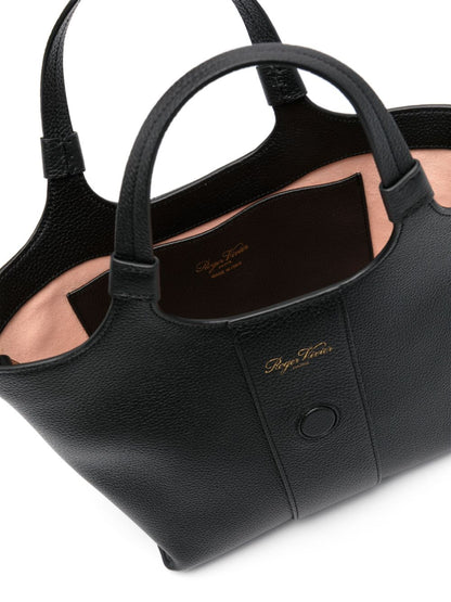 Grand vivier choc mini leather tote bag