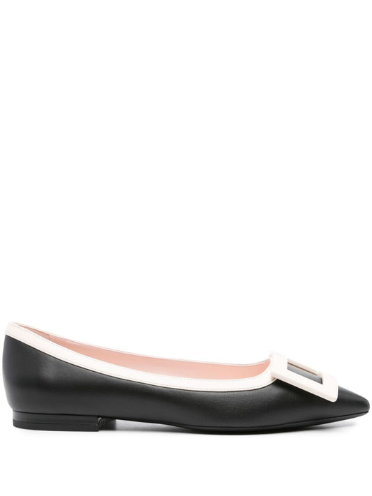 Gommettine leather ballet flats