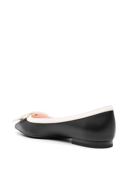 Gommettine leather ballet flats