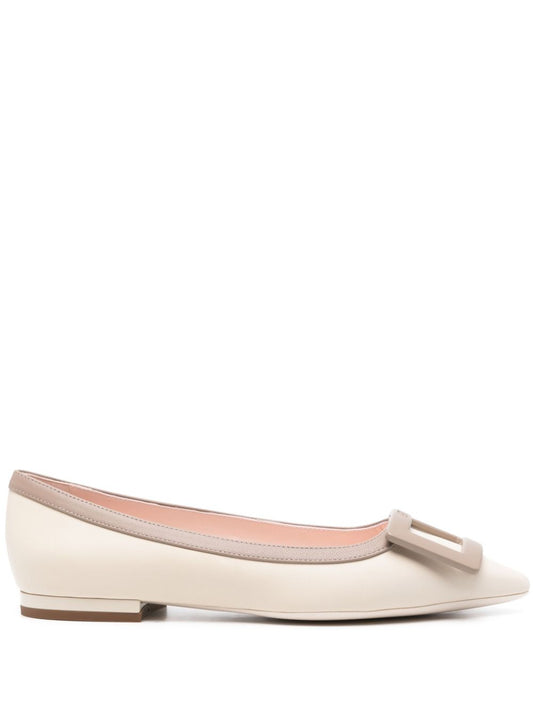 Gommettine leather ballet flats