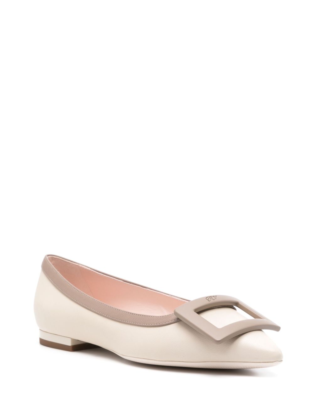 Gommettine leather ballet flats