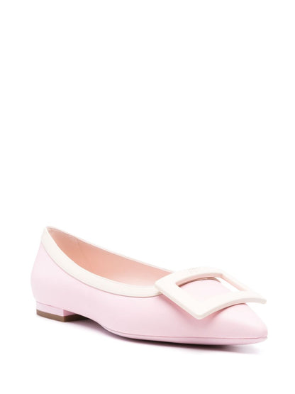 Gommettine leather ballet flats