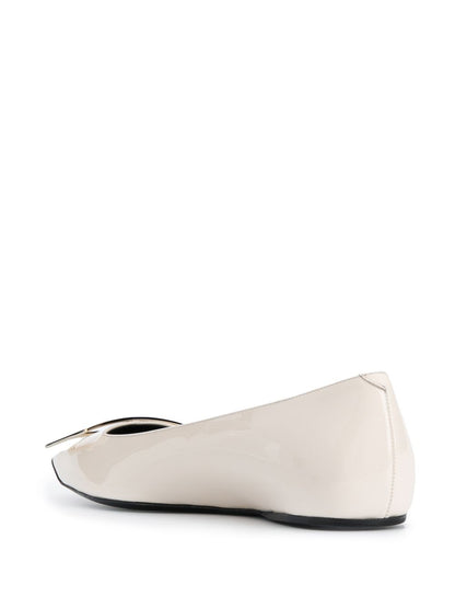 Trompette leather ballet flats