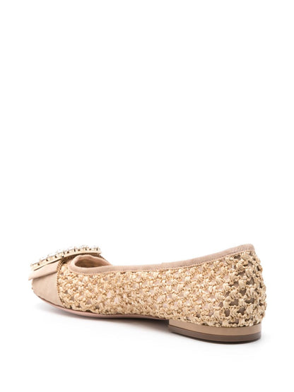 Très vivier raffia ballet flats