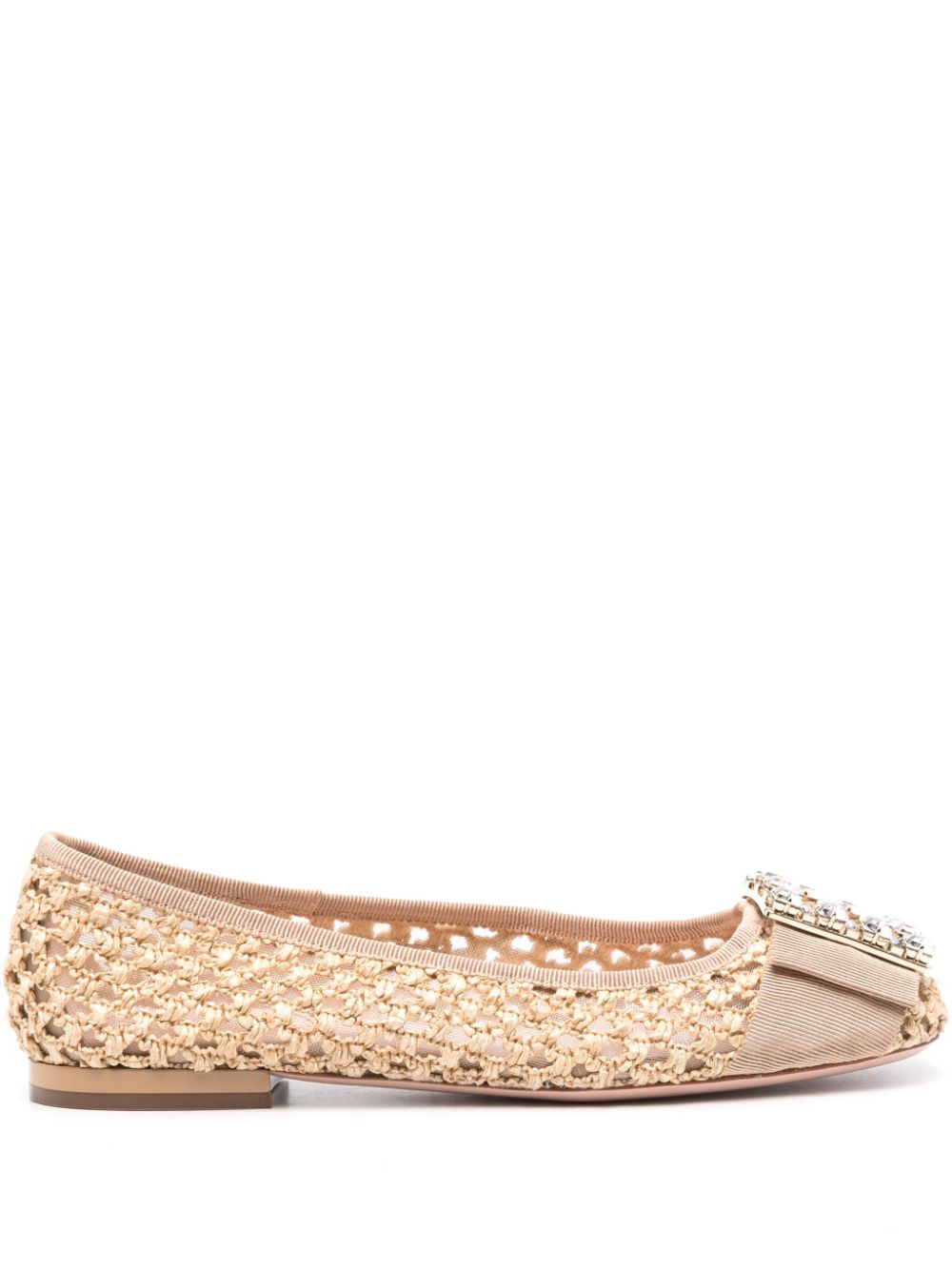 Très vivier raffia ballet flats