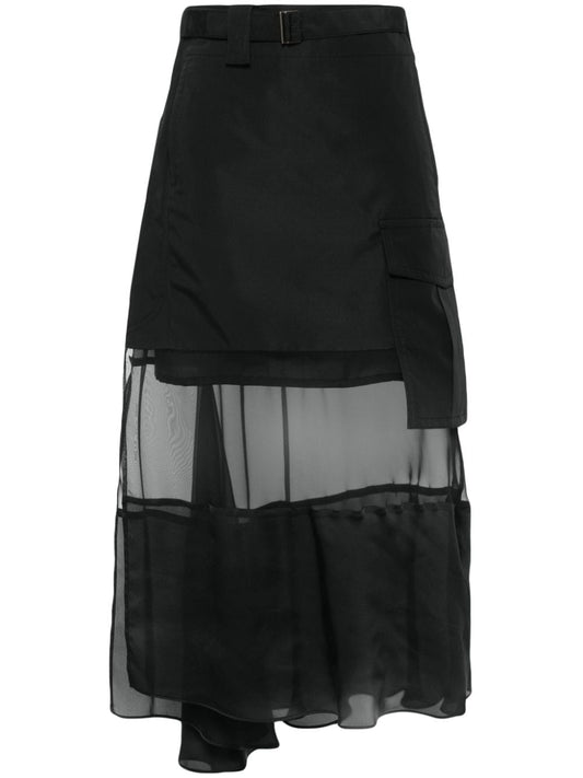 Fabric combo skirt