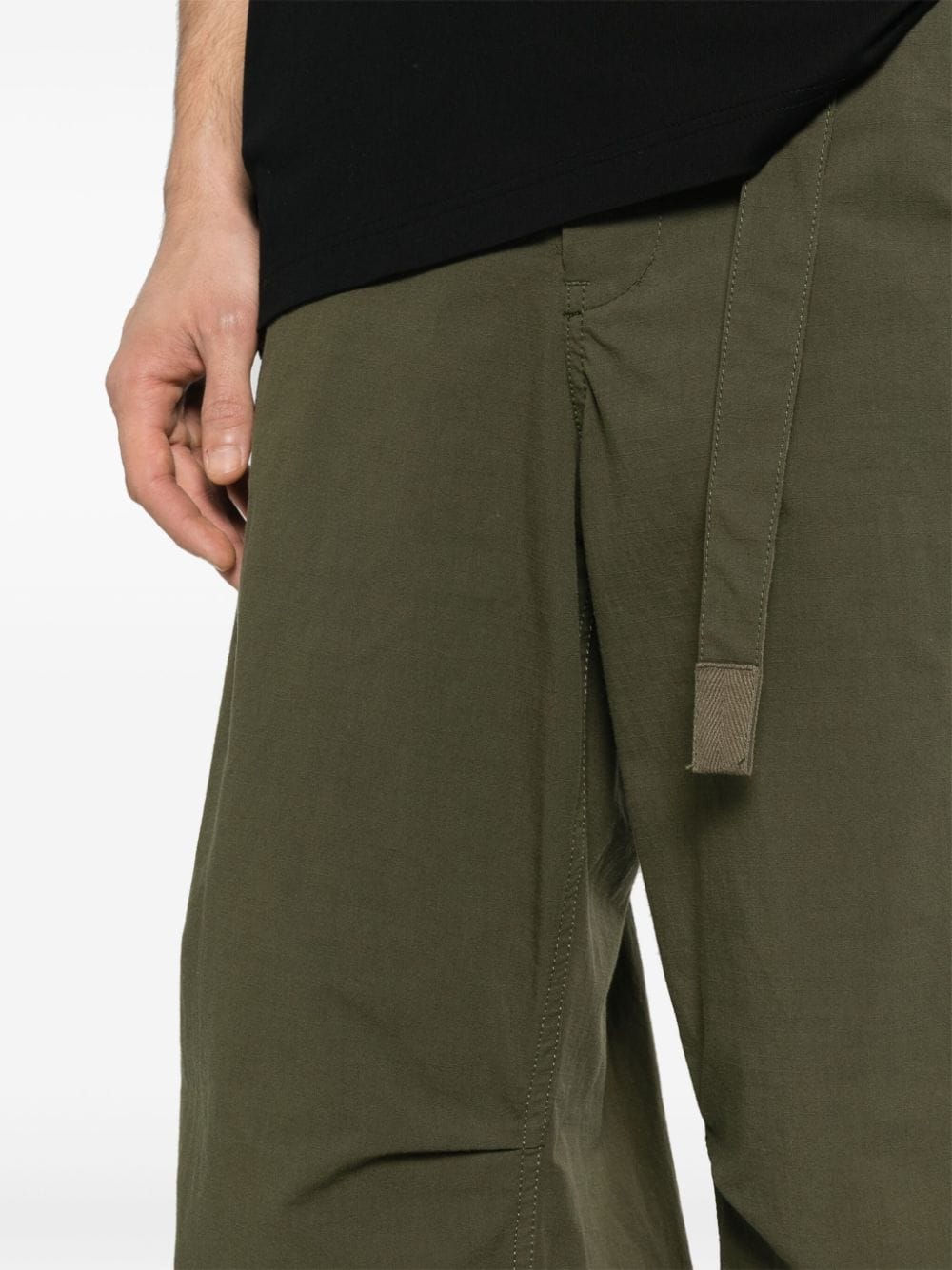 Cotton and nylon blend cargo trousers