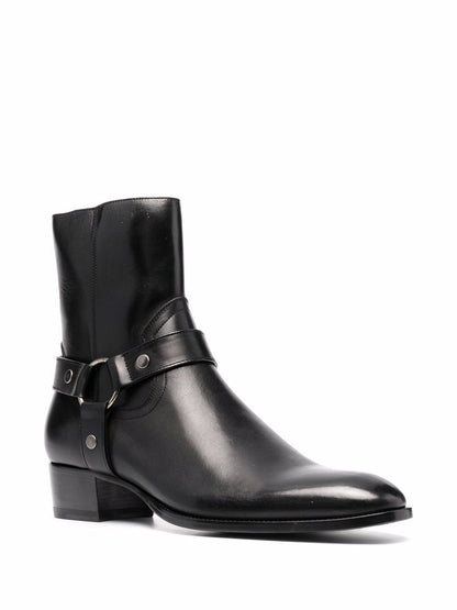 Wyatt 40 harness leather ankle boots