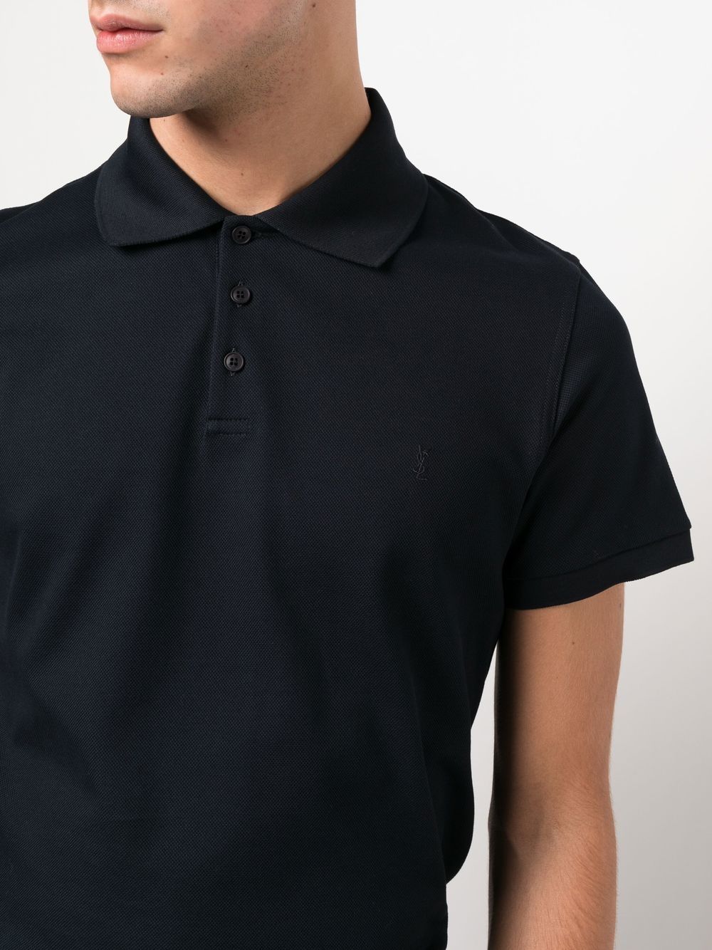 Monogram cotton piqué polo shirt