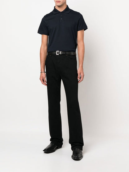 Monogram cotton piqué polo shirt