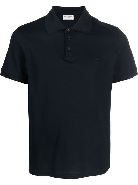 Monogram cotton piqué polo shirt