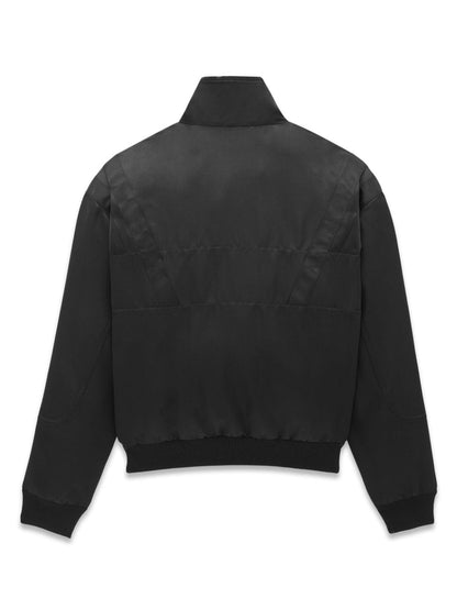 Logo satin bomber jacket