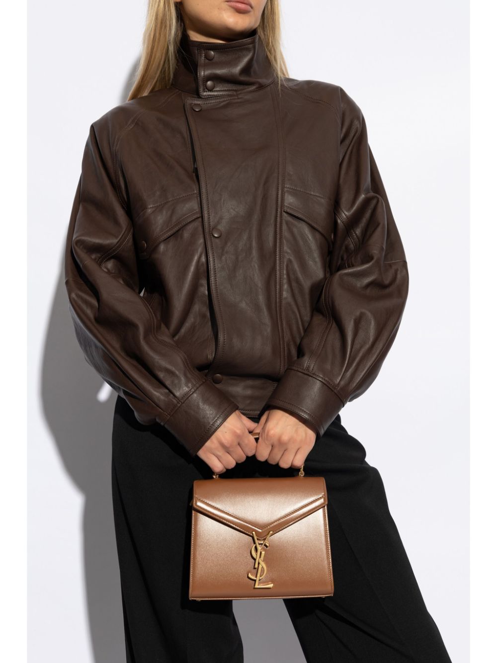 Cassandra mini leather crossbody bag