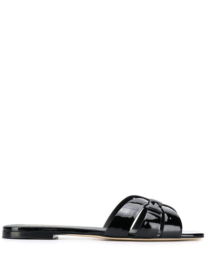 Nu pieds tribute 05 patent leather sandals