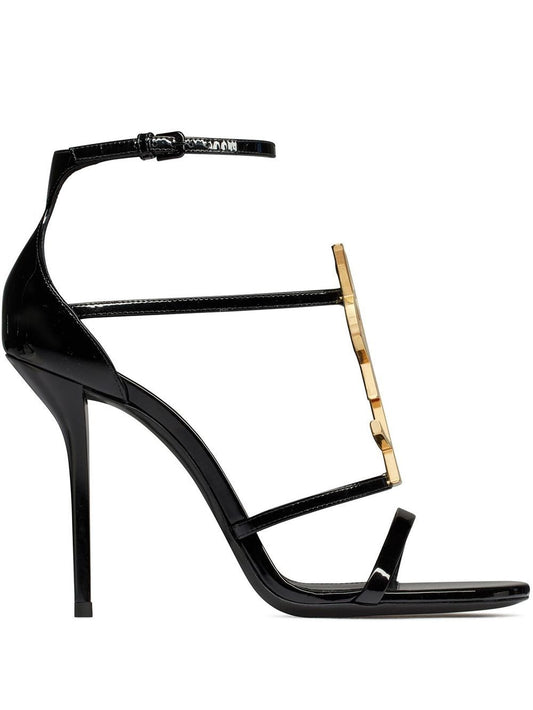 Cassandra patent leather heel sandals