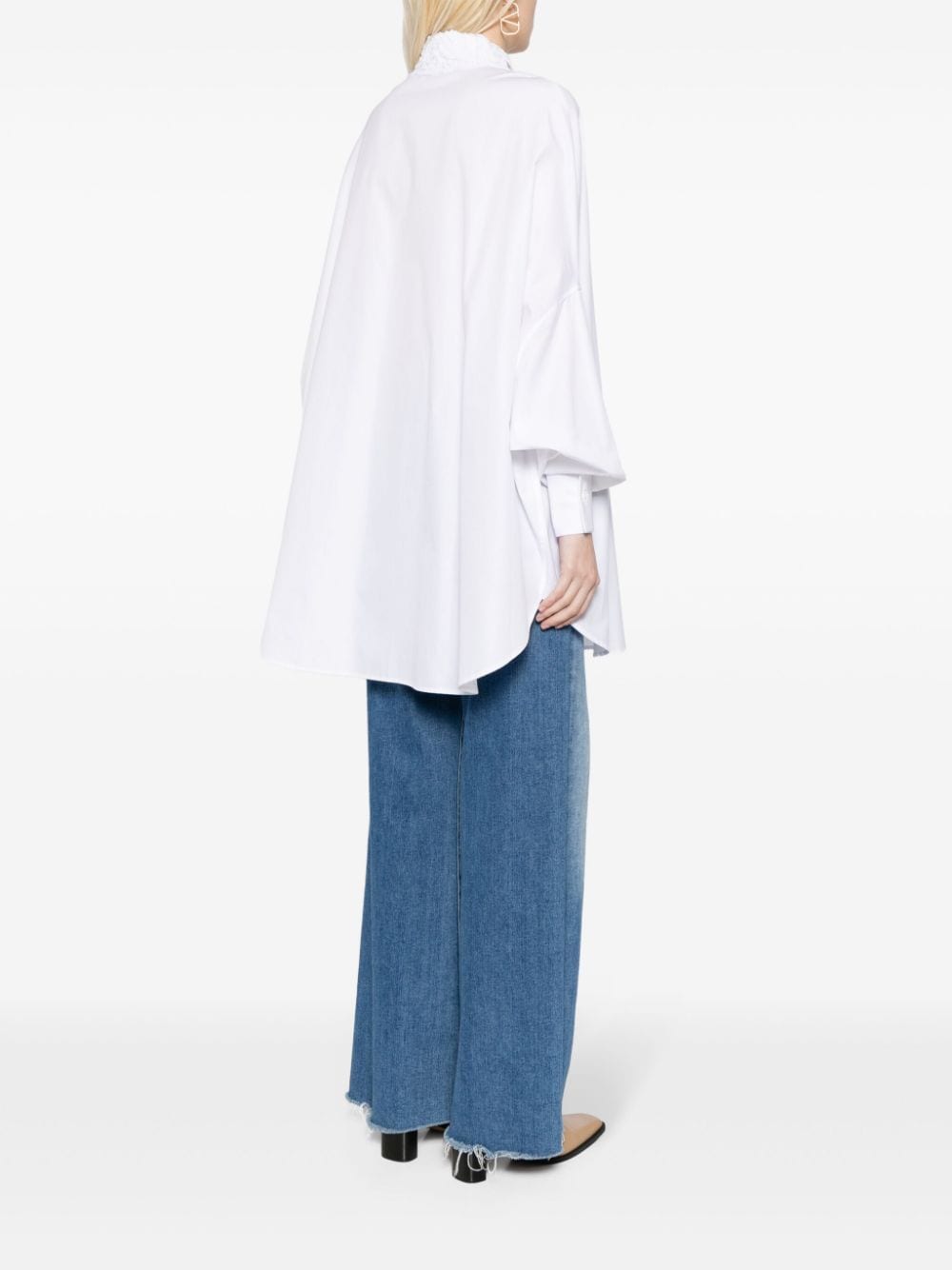 Oversized cotton shirt