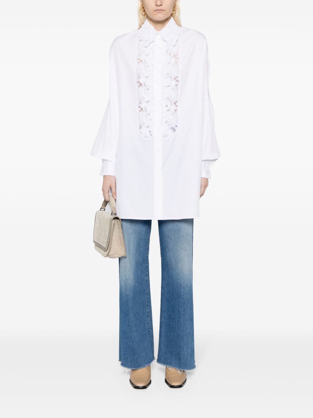 Oversized cotton shirt