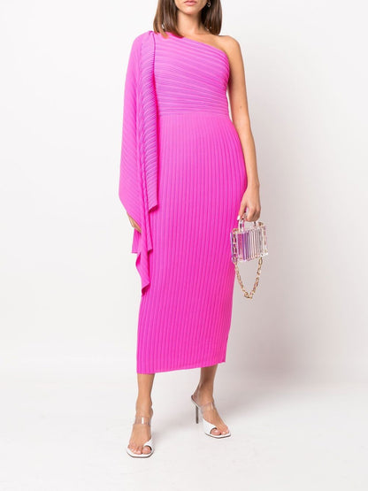 Lenna one-shoulder midi dress