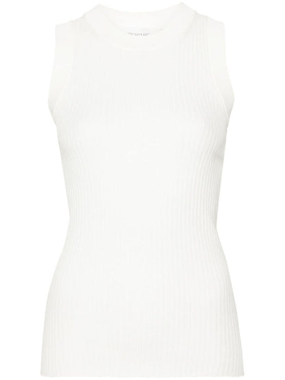 Ribbed cotton tank top