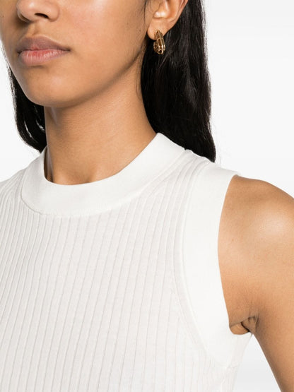 Ribbed cotton tank top