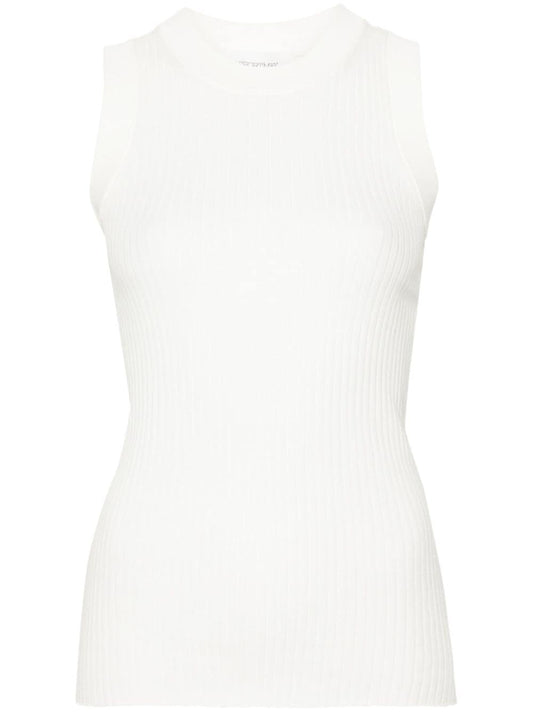 Ribbed cotton tank top