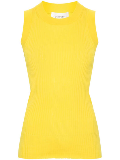 Ribbed cotton tank top