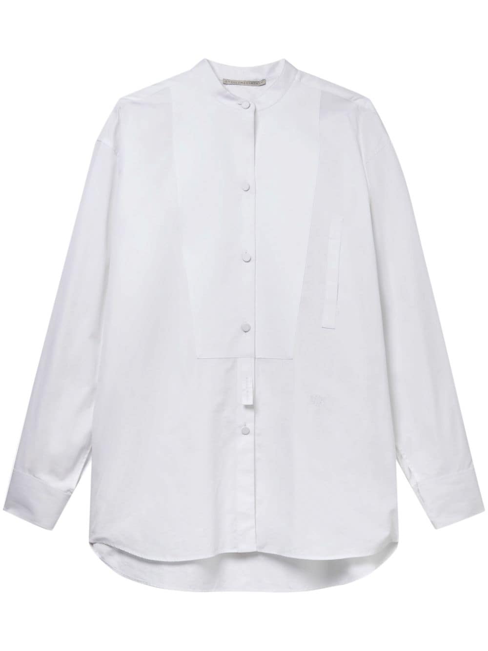 Cotton plastron shirt